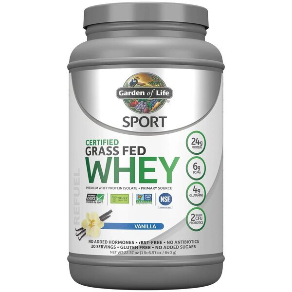 Garden of Life Sport Certified Grass Fed Whey Protein Vanilla 640 g Odżywka Białkowa - Sklep Witaminki.pl