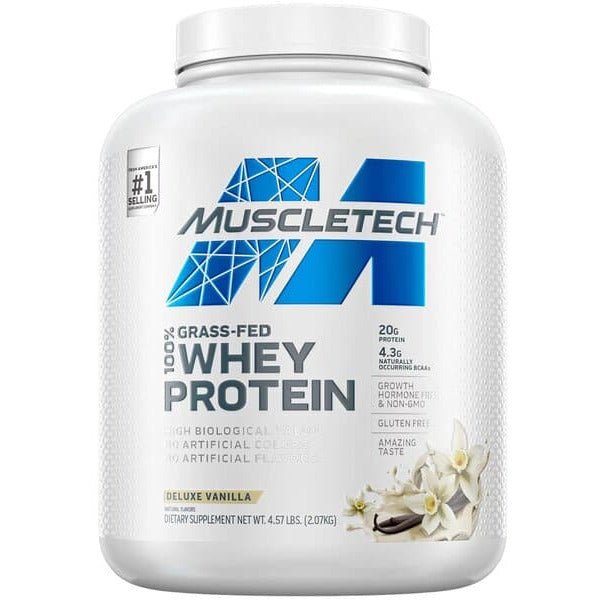 MuscleTech Grass - Fed 100% Whey Protein Deluxe Vanilla 2070 g Odżywka Białkowa - Sklep Witaminki.pl