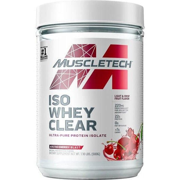 MuscleTech Iso Whey Clear Arctic Cherry Blast 500 g Odżywka Białkowa - Sklep Witaminki.pl