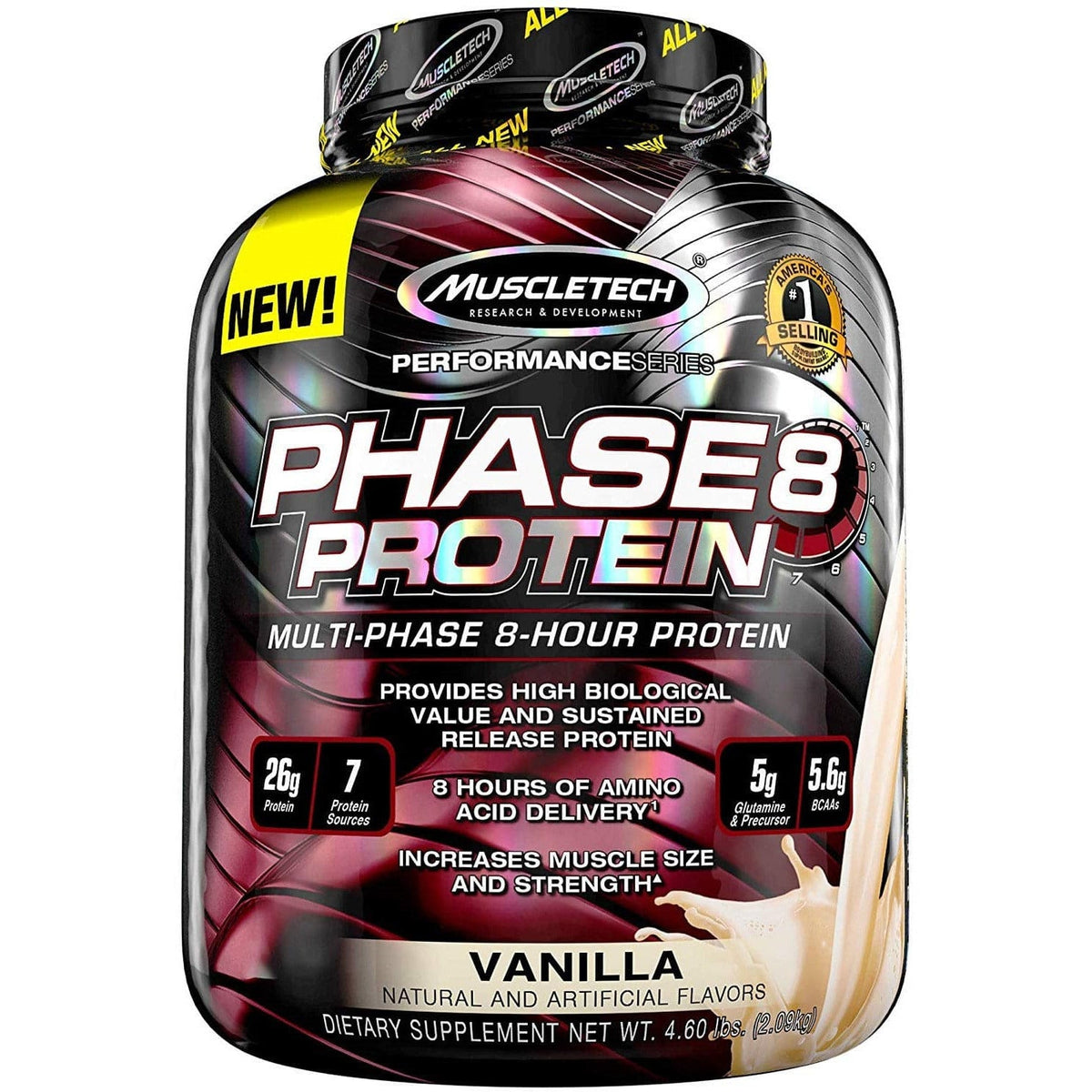 MuscleTech Phase8 Protein Vanilla 2090 g Odżywka Białkowa - Sklep Witaminki.pl