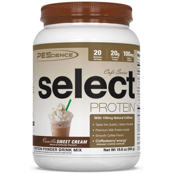 PEScience Select Protein Cafe Series Vanilla Sweet Cream 560g Odżywka Białkowa - Sklep Witaminki.pl