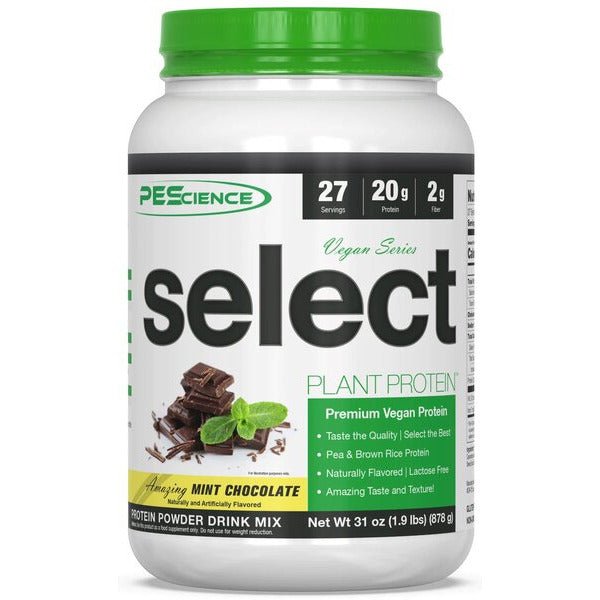 PEScience Select Protein Vegan Series Amazing Mint Chocolate 878g Odżywka Białkowa - Sklep Witaminki.pl