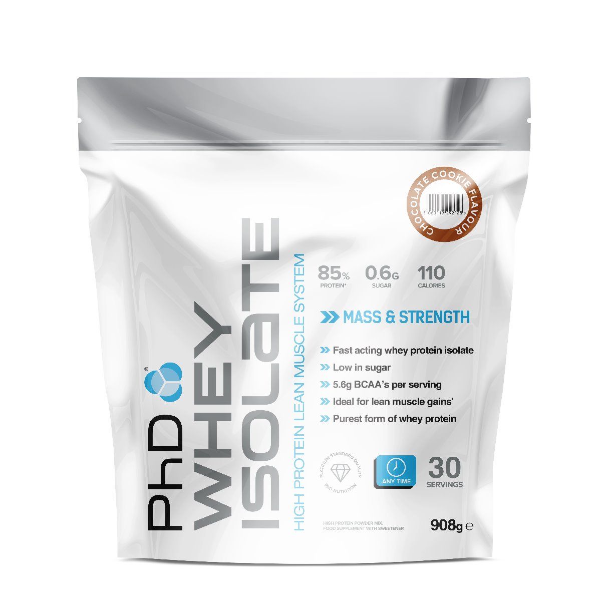 PhD Whey Isolate Chocolate Cookie 908 g Odżywka Białkowa - Sklep Witaminki.pl