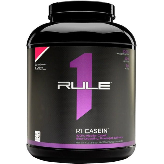 Rule One R1 Casein Strawberries & Creme 1815 g Odżywka Białkowa - Sklep Witaminki.pl