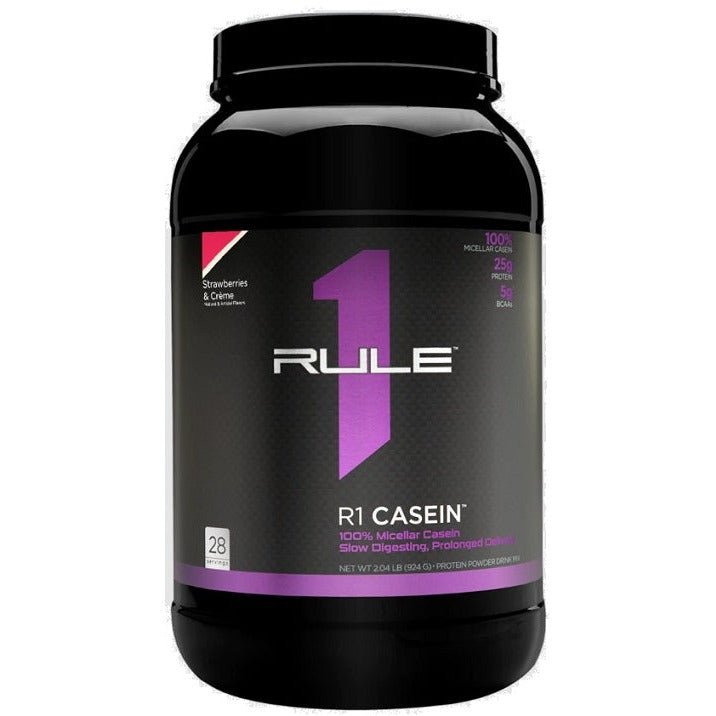 Rule One R1 Casein Strawberries & Creme 924 g Odżywka Białkowa - Sklep Witaminki.pl