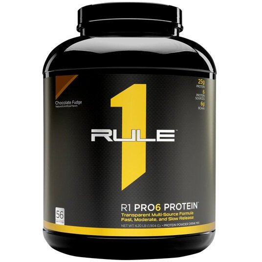 Rule One R1 Pro6 Protein Chocolate Fudge 1904 g Odżywka Białkowa - Sklep Witaminki.pl