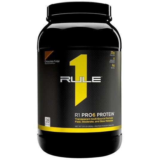 Rule One R1 Pro6 Protein Chocolate Fudge 952 g Odżywka Białkowa - Sklep Witaminki.pl