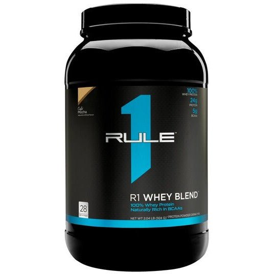 Rule One R1 Whey Blend Cafe Mocha 924 g Odżywka Białkowa - Sklep Witaminki.pl
