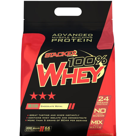 Odżywka Białkowa Stacker2 100% Whey Chocolate 2000 g - Sklep Witaminki.pl