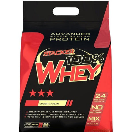 Odżywka Białkowa Stacker2 100% Whey Cookies & Cream 2000 g - Sklep Witaminki.pl