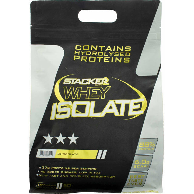 Odżywka Białkowa Stacker2 Whey Isolate Chocolate 1500 g - Sklep Witaminki.pl