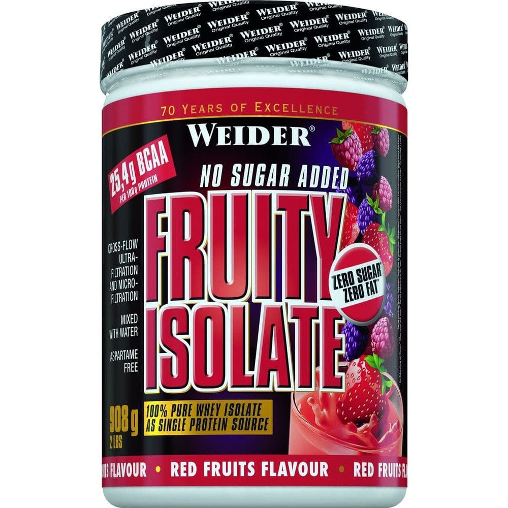 Weider Fruity Isolate Red Fruits 908 g Odżywka Białkowa - Sklep Witaminki.pl