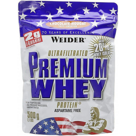 Odżywka Białkowa Weider Premium Whey Chocolate Nougat 500 g - Sklep Witaminki.pl