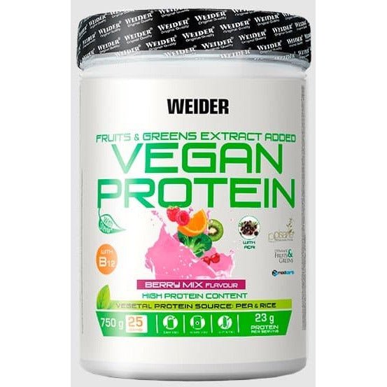 Weider Vegan Protein Berry Mix 750 g Odżywka Białkowa - Sklep Witaminki.pl