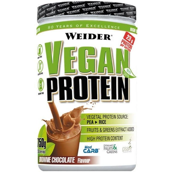 Weider Vegan Protein Brownie Chocolate 750 g Odżywka Białkowa - Sklep Witaminki.pl