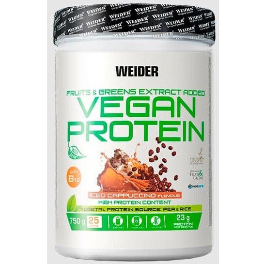 Weider Vegan Protein Iced Cappuccino 750 g Odżywka Białkowa - Sklep Witaminki.pl