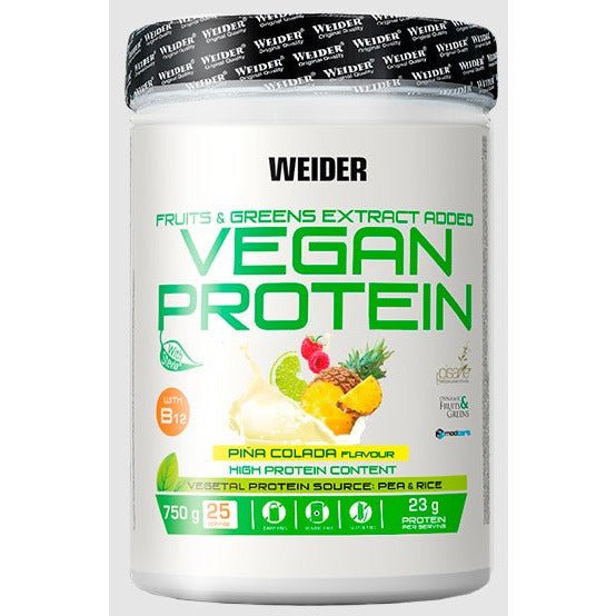 Weider Vegan Protein Pina Colada 750 g Odżywka Białkowa - Sklep Witaminki.pl