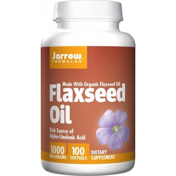 Jarrow Formulas Flaxseed Oil 100 caps Olej Lniany - Sklep Witaminki.pl