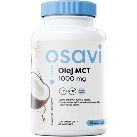 Olej MCT Osavi Olej MCT 1000mg 60 softgels - Sklep Witaminki.pl