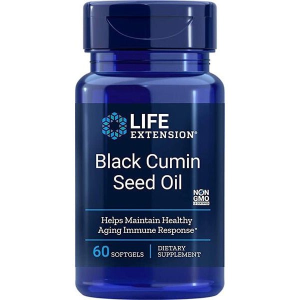 Life Extension Black Cumin Seed Oil 60 softgels Olej z Czarnuszki - Sklep Witaminki.pl