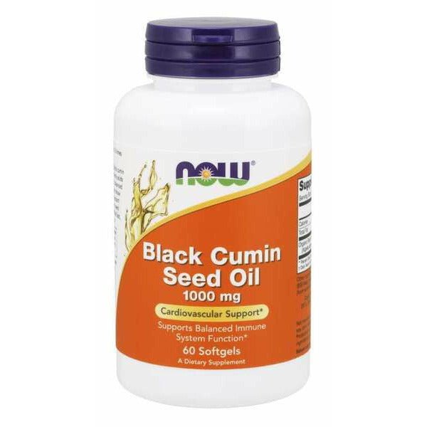 NOW Foods Black Cumin Seed Oil 60 softgels Olej z Czarnuszki - Sklep Witaminki.pl