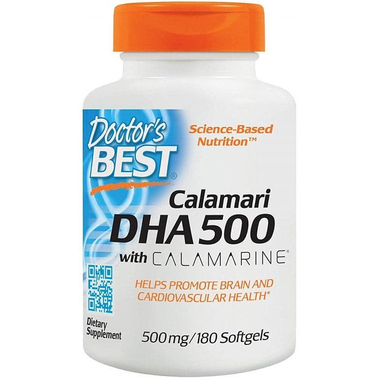 Doctor's BEST Calamari DHA 500 with Calamarine 500 mg 180 softgels Olej z Kałamarnicy - Sklep Witaminki.pl