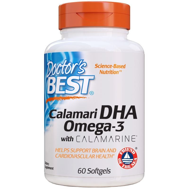 Doctor's BEST Calamari DHA Omega - 3 with Calamarine 500 mg 60 softgels Olej z Kałamarnicy - Sklep Witaminki.pl