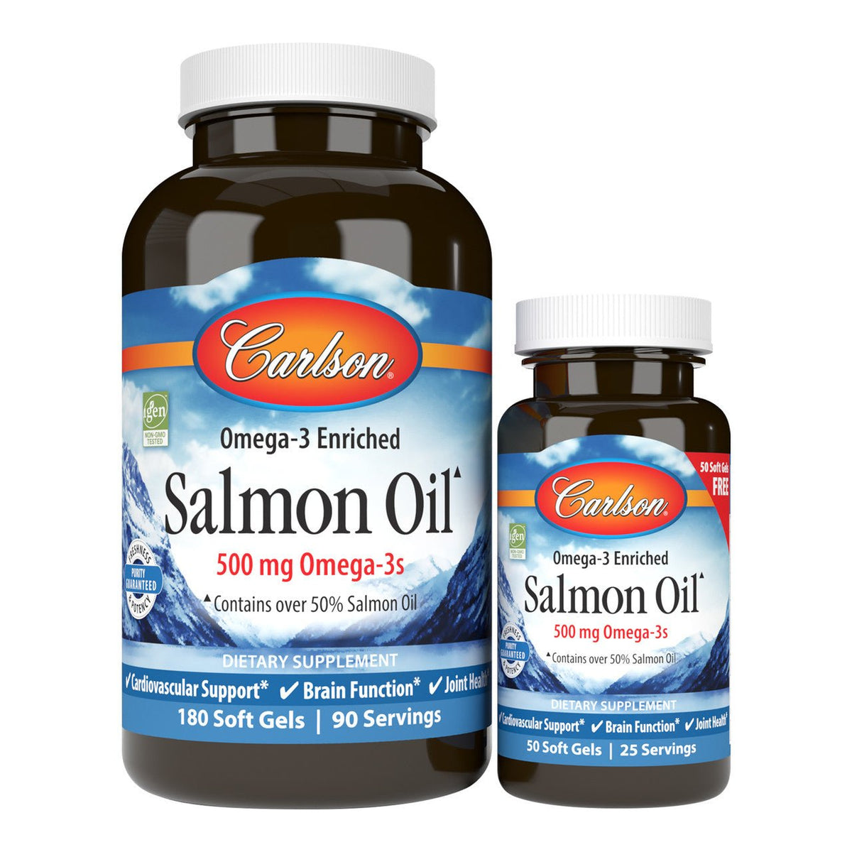 Carlson Labs Norwegian Salmon Oil 180 + 50 softgels Olej z Łososia - Sklep Witaminki.pl
