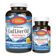 Olej z Wątroby Dorsza Carlson Labs Wild Norwegian Cod Liver Oil Gems 460mg 150 + 30 softgels Lemon - Sklep Witaminki.pl
