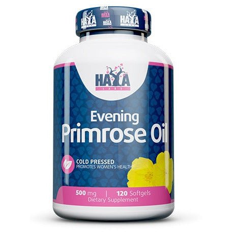 Haya Labs Evening Primrose Oil 500mg 120 softgels Olej z Wiesiołka - Sklep Witaminki.pl