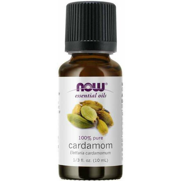 NOW Essential Oils Essential Oil Cardamom Oil 10 ml Olejek eteryczny - Sklep Witaminki.pl