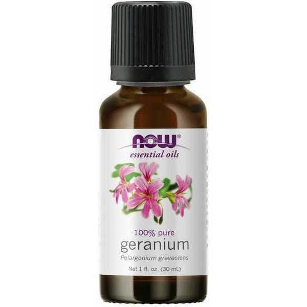 Olejek eteryczny NOW Essential Oils Essential Oil Geranium Oil 30 ml - Sklep Witaminki.pl