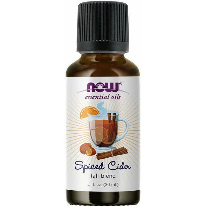 Olejek eteryczny NOW Essential Oils Essential Oil Spiced Cider 30 ml - Sklep Witaminki.pl