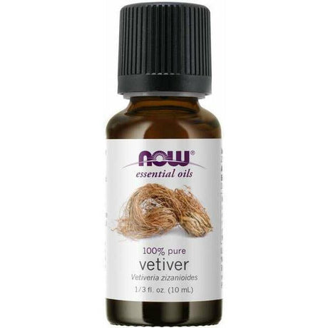 Olejek eteryczny NOW Essential Oils Essential Oil Vetiver Oil 10 ml - Sklep Witaminki.pl
