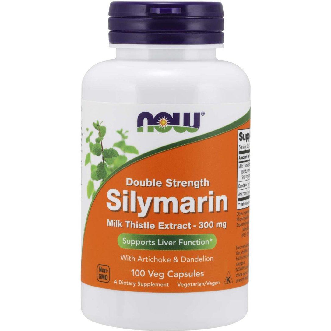 Ostropest Plamisty NOW Foods Silymarin with Artichoke & Dandelion 300 mg 100 vcaps - Sklep Witaminki.pl