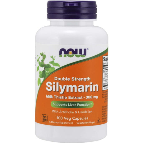 Ostropest Plamisty NOW Foods Silymarin with Artichoke & Dandelion 300 mg 100 vcaps - Sklep Witaminki.pl
