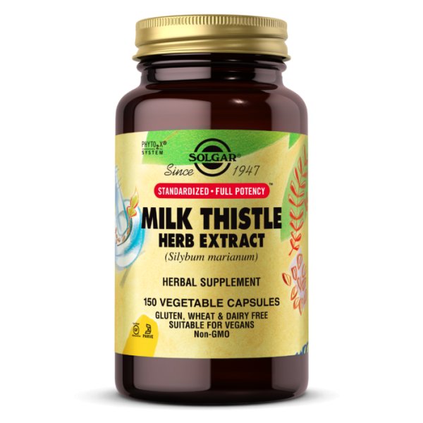 Solgar Milk Thistle Herb Extract 150 vcaps Ostropest Plamisty - Sklep Witaminki.pl