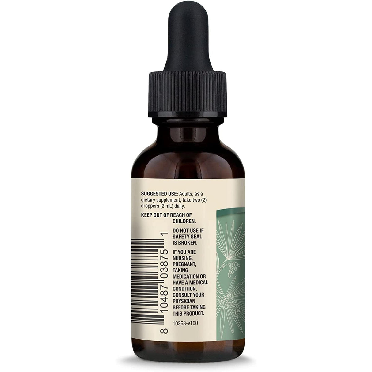 Palma Sabałowa Dr. Mercola Organic Saw Palmetto Liquid Drops 60 ml - Sklep Witaminki.pl