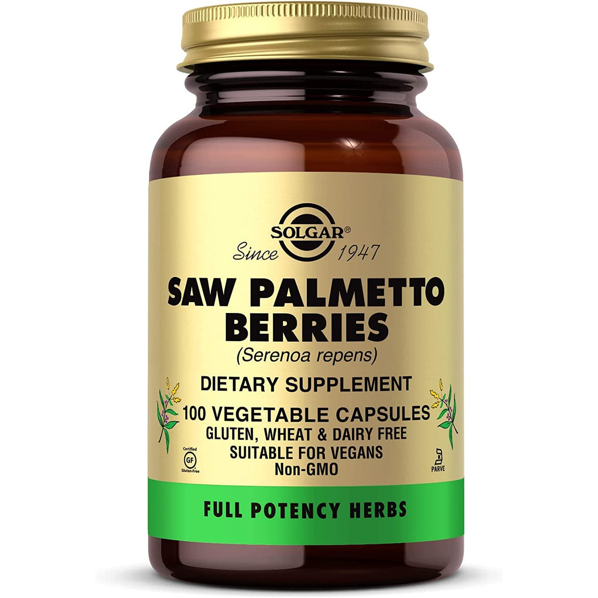 Solgar Saw Palmetto Berries 100 vcaps Palma Sabałowa - Sklep Witaminki.pl
