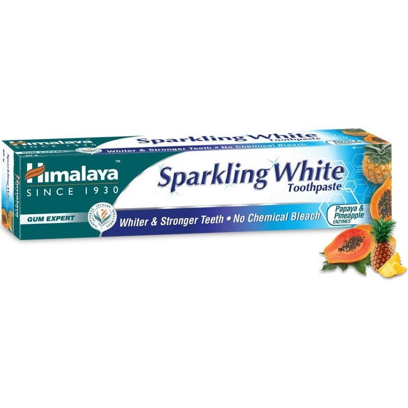 Himalaya Pasta do zębów Lśniąca Biel Papaya & Ananas 150 g Pasta do zębów - Sklep Witaminki.pl