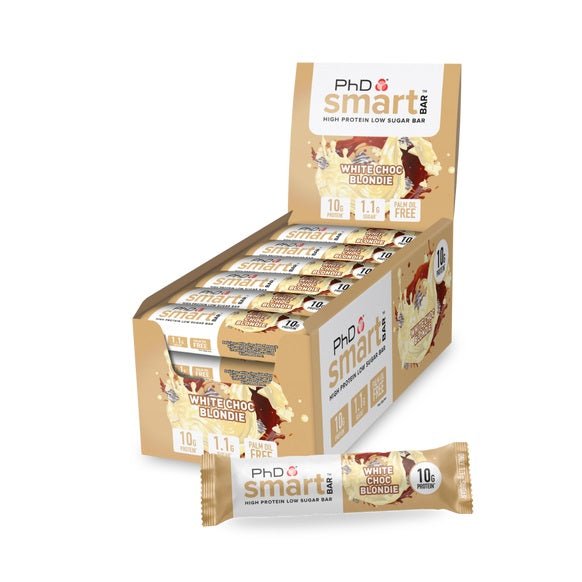 PhD Smart Bar 24 x 32 g White Choc Blondie Baton proteinowy - Sklep Witaminki.pl