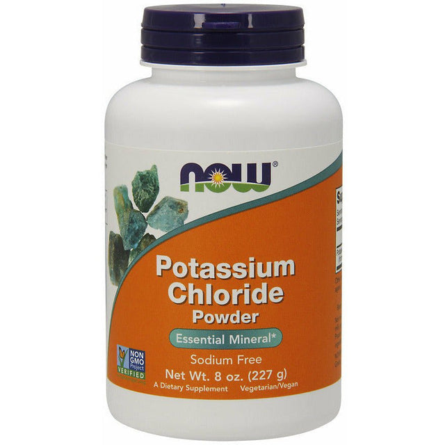 Potas NOW Foods Potassium Chloride Powder 227 g - Sklep Witaminki.pl