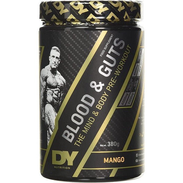 Pre-Workout Dorian Yates Blood and Guts Mango 380 g - Sklep Witaminki.pl