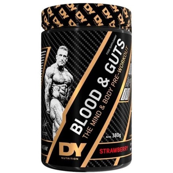 Pre-Workout Dorian Yates Blood and Guts Strawberry 380 g - Sklep Witaminki.pl