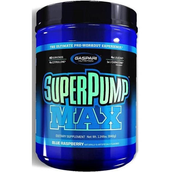 Gaspari Nutrition SuperPump MAX 640 g Blue Raspberry Pre - Workout - Sklep Witaminki.pl