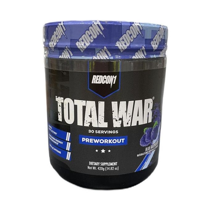 Redcon1 Total War Preworkout Blue Raspberry 420 g Pre - Workout - Sklep Witaminki.pl