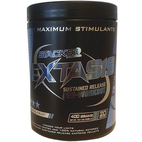 Pre-Workout Stacker2 Extasis Tropical Fruit 400 g - Sklep Witaminki.pl