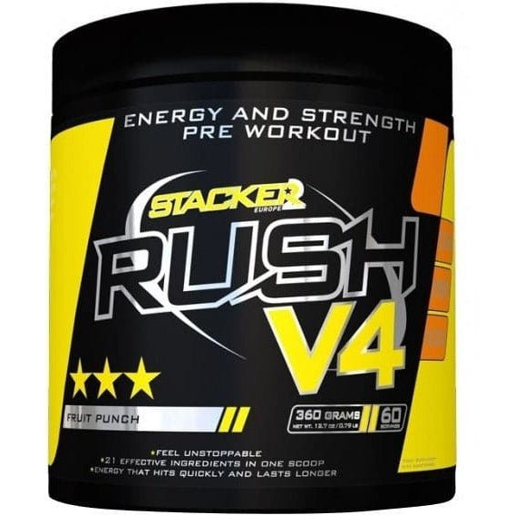 Stacker2 Rush V4 Fruit Punch 180 g Pre - Workout - Sklep Witaminki.pl