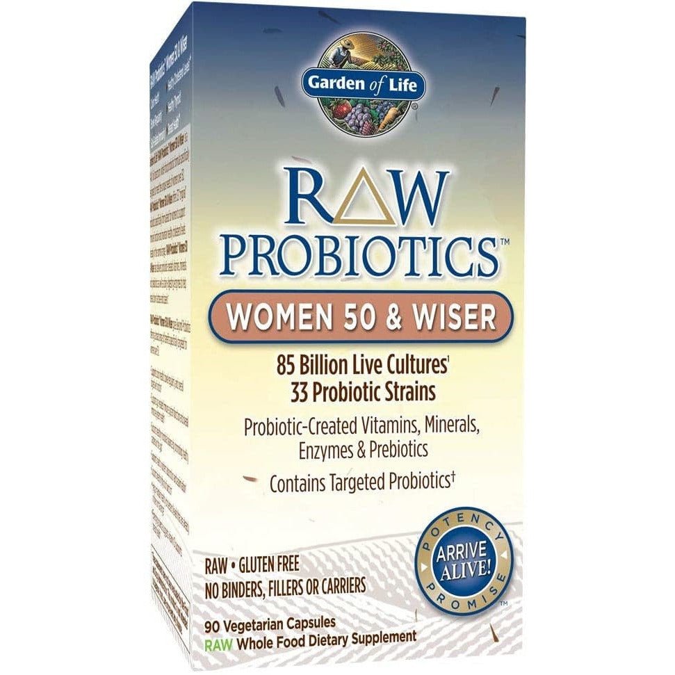 Garden of Life RAW Probiotics Women 50 & Wiser 90 vcaps Probiotyk dla kobiet - Sklep Witaminki.pl