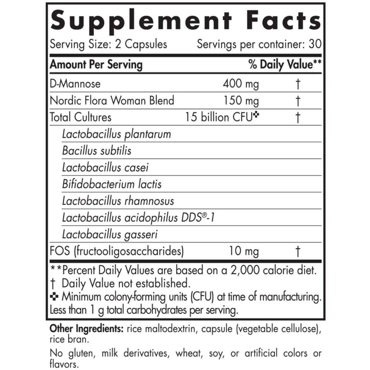 Nordic Naturals Nordic Flora Probiotic Woman 60 caps Probiotyk dla kobiet - Sklep Witaminki.pl